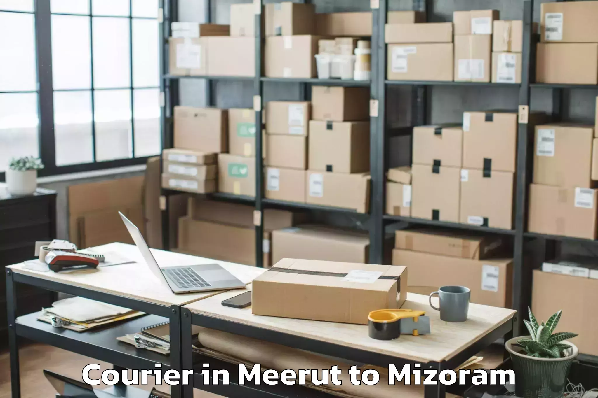 Discover Meerut to Tlabung Courier